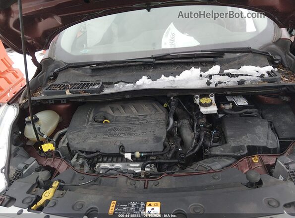 1FMCU9HD2JUC66381 2018 FORD ESCAPE Темно-бордовый Вид сзади