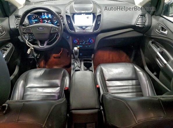 1FMCU9HD7KUB91887 2019 FORD ESCAPE Синий Вид панели приборов