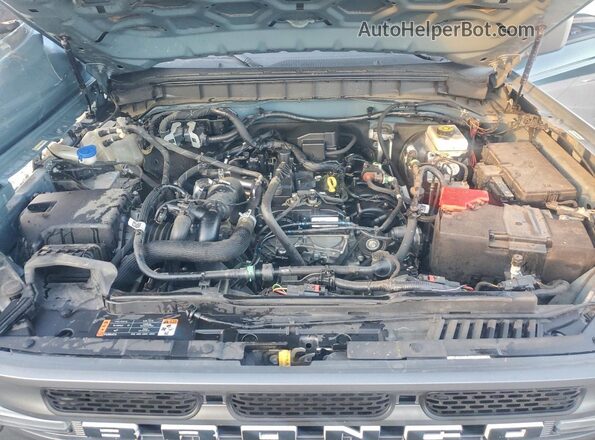1FMDE5DH0MLA73689 2021 FORD BRONCO Blue Vista del compartimento del motor