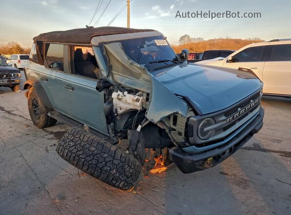 1FMDE5DH0MLA73689 2021 FORD BRONCO Blue Delantero derecho