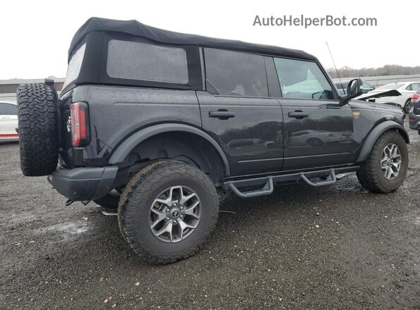 1FMEE5DH7PLB82241 2023 FORD BRONCO Черный Задняя правая четверть