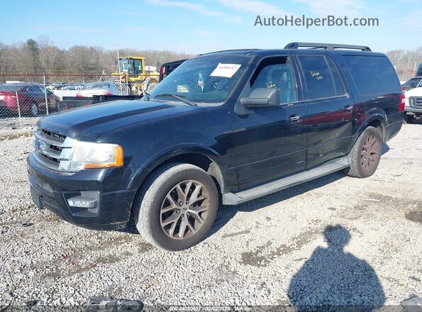 1FMJK1HT3GEF12685 2016 FORD EXPEDITION EL Черный Передняя левая четверть