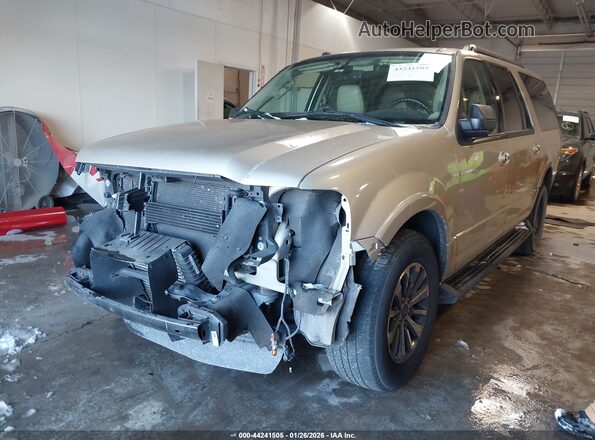 1FMJK1HT3HEA58102 2017 FORD EXPEDITION EL Бежевый Передняя левая четверть