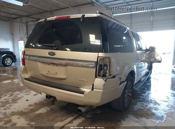 1FMJK1HT3HEA58102 2017 FORD EXPEDITION EL Бежевый Задняя правая четверть