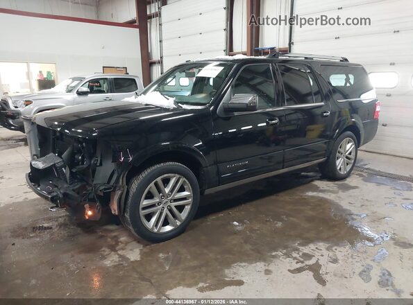 1FMJK1MT7GEF12324 2016 FORD EXPEDITION EL Черный Передняя левая четверть