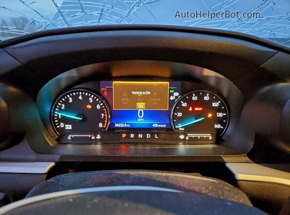 1FMSK8DH2RGA03693 2024 FORD FORD EXPLORER Silver ხელსაწყოთა პანელის ხედი