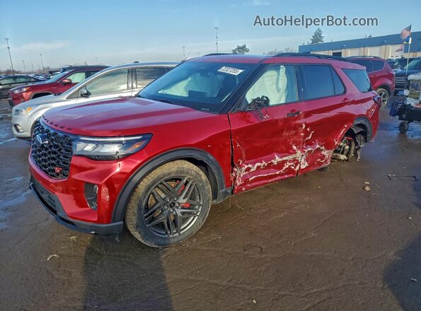 1FMWK8GC4TGA34212 2026 FORD FORD EXPLORER Красный Передняя левая четверть