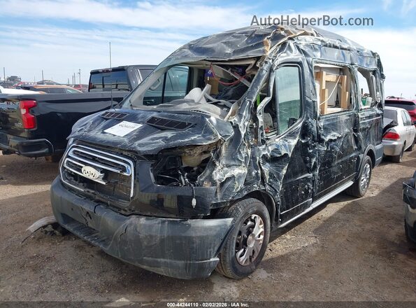 1FMZK1CM2JKA43391 2018 FORD TRANSIT-150 Black წინა ხედი