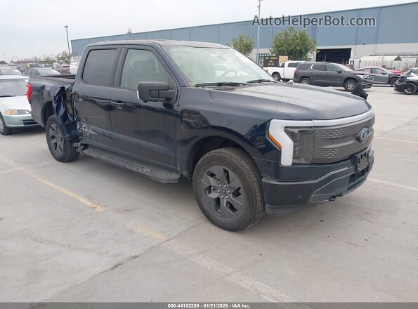 1FT6W1EV0PWG29462 2023 FORD F-150 LIGHTNING Dark Blue Передняя правая четверть