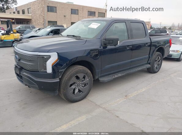 1FT6W1EV0PWG29462 2023 FORD F-150 LIGHTNING Dark Blue Передняя левая четверть