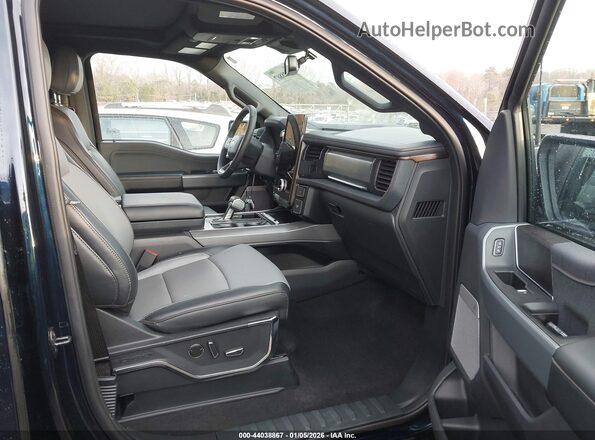 1FT6W1EVXPWG58483 2023 FORD F-150 LIGHTNING Синий Вид салона спереди