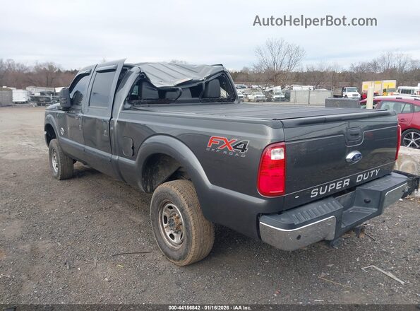 1FT7W2BT0GED09688 2016 FORD F-250 Gray Trasero izquierdo