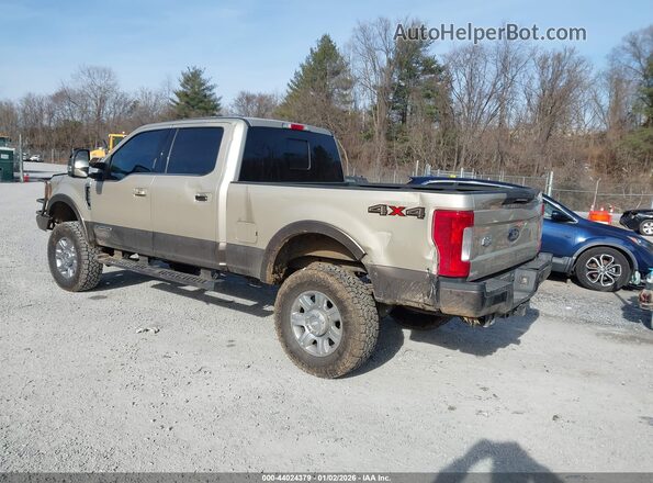 1FT7W2BT7HEE17517 2017 FORD F-250 Золотой Задняя левая четверть