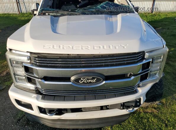 1FT7W2BT9KEC58572 2019 FORD F250 Белый Вид задней части салона