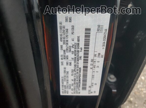 1FT8W2BM0PEE10629 2023 FORD F250 Черный Вид подкапотного пространства