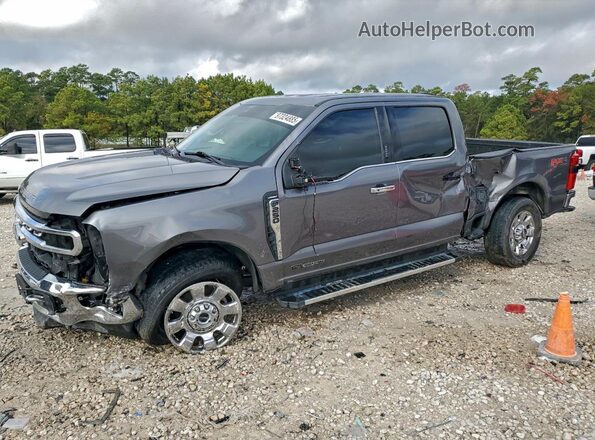 1FT8W2BT3REC11973 2024 FORD F250 Серый Передняя левая четверть