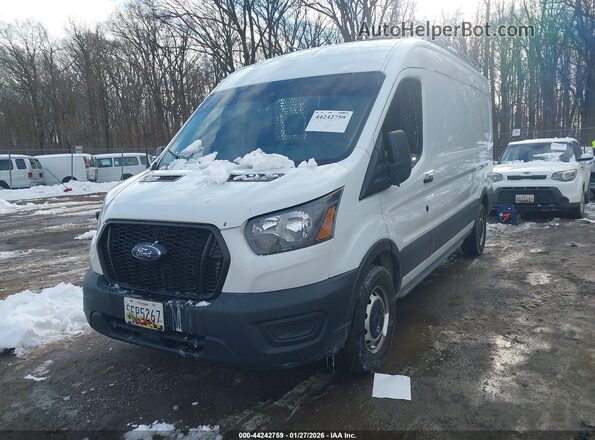 1FTBR1C86MKA02402 2021 FORD TRANSIT-250 Белый Передняя левая четверть