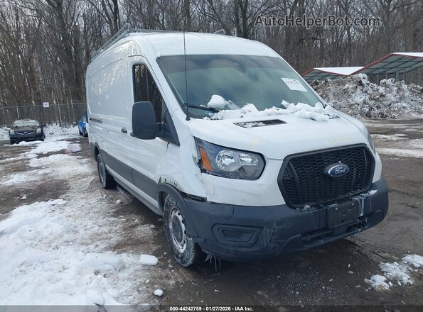1FTBR1C86MKA02402 2021 FORD TRANSIT-250 Белый Передняя правая четверть