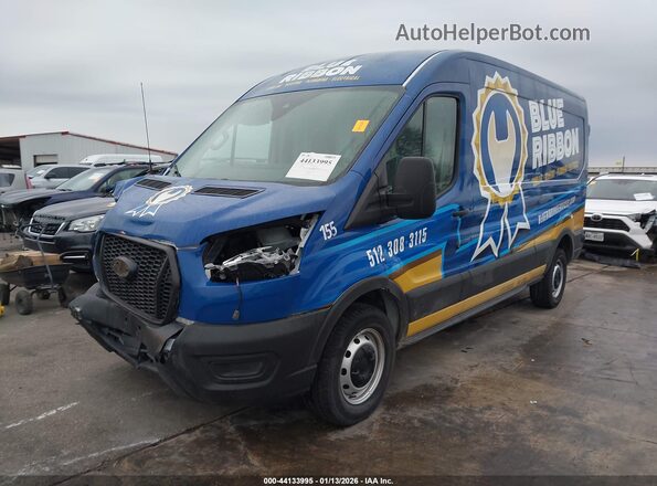 1FTBR1C86RKB15256 2024 FORD TRANSIT-250 Синий Передняя левая четверть
