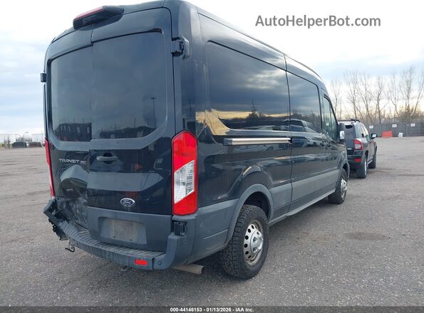 1FTBW2C89MKA15546 2021 FORD TRANSIT-350 Black Rear right