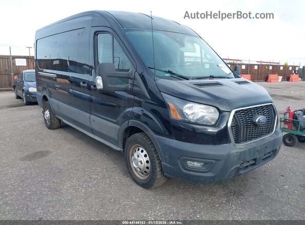 1FTBW2C89MKA15546 2021 FORD TRANSIT-350 Black Front right