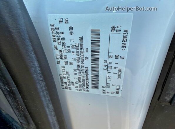 1FTBW2CM8JKB37680 2018 FORD TRANSIT White Widok wnętrza z tyłu