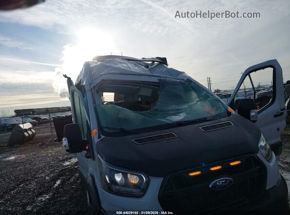 1FTBW2XG8PKB71860 2023 FORD TRANSIT-350 Gray Widok z przodu