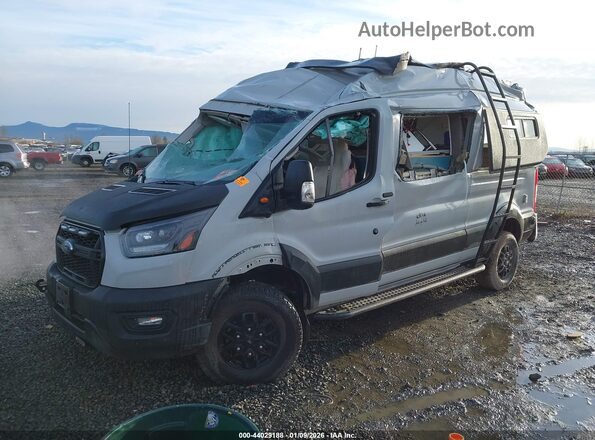1FTBW2XG8PKB71860 2023 FORD TRANSIT-350 Gray Przód lewy