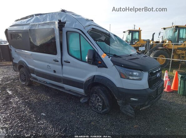 1FTBW2XG8PKB71860 2023 FORD TRANSIT-350 Gray Przód prawy