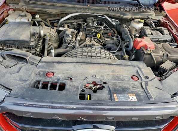 1FTER4FH8NLD04747 2022 FORD RANG Оранжевый Вид задней части салона