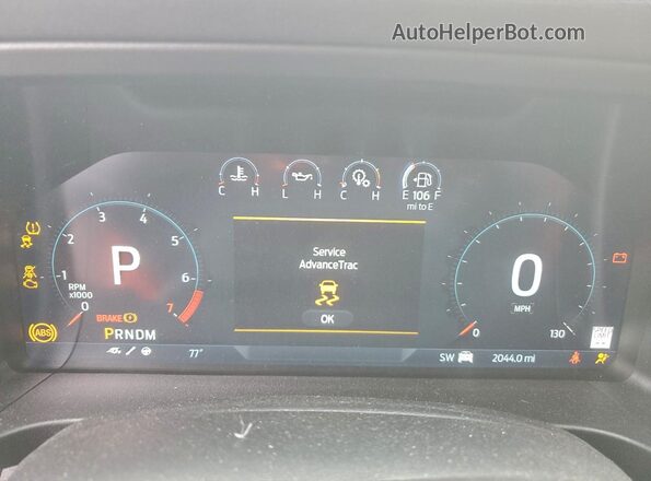 1FTER4LR0SLE29038 2025 FORD RANG Синий Вид щитка приборов