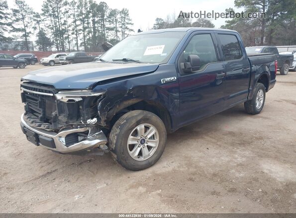 1FTEW1C57LKD77998 2020 FORD F150 Синий Передняя левая четверть
