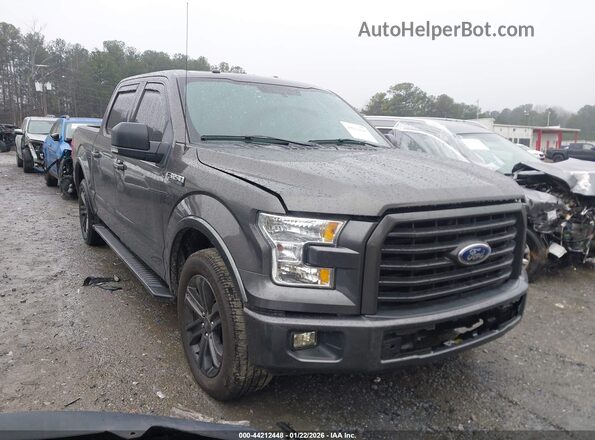 1FTEW1CF8GKF88514 2016 FORD F150 Серый Передняя правая четверть