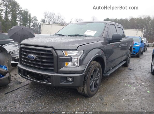 1FTEW1CF8GKF88514 2016 FORD F150 Серый Передняя левая четверть