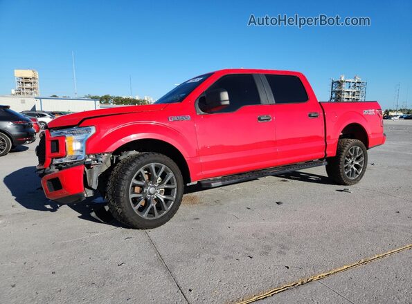 1FTEW1CP0KKE61855 2019 FORD F150 Красный Передняя левая четверть