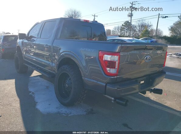 1FTEW1CP3NFC02497 2022 FORD F150 Gray უკანა მარცხენა