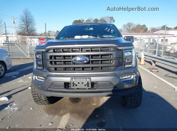 1FTEW1CP3NFC02497 2022 FORD F150 Gray უკანა სალონის ხედი