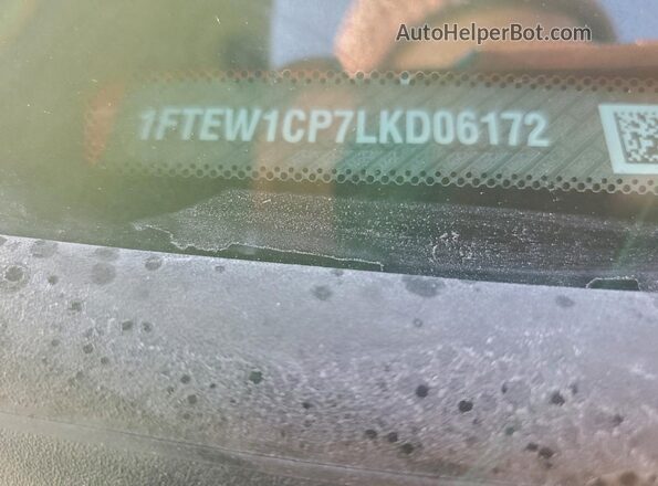 1FTEW1CP7LKD06172 2020 FORD F150 Красный Вид наклейки с VIN-кодом