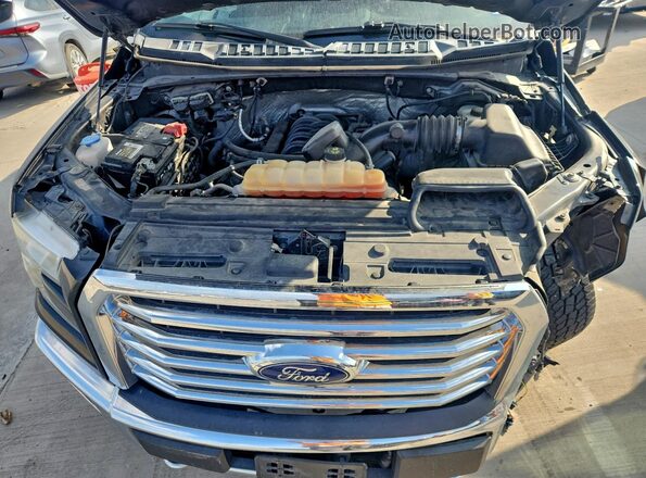 1FTEW1EF2GFC63587 2016 FORD F150 Черный Вид задней части салона