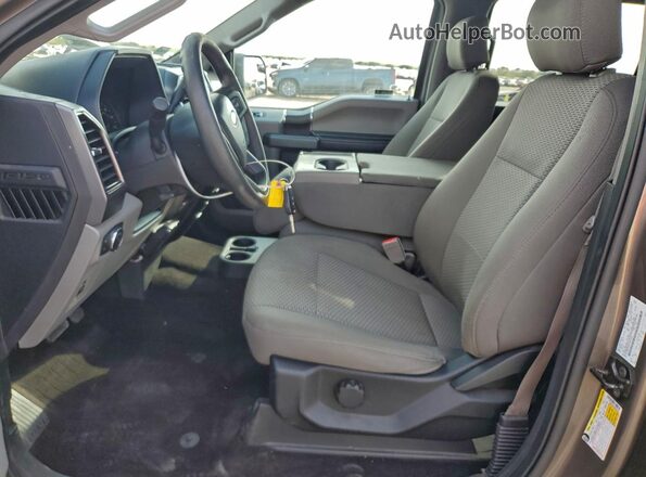 1FTEW1EP5JFC81243 2018 FORD F150 Коричневый Вид салона спереди