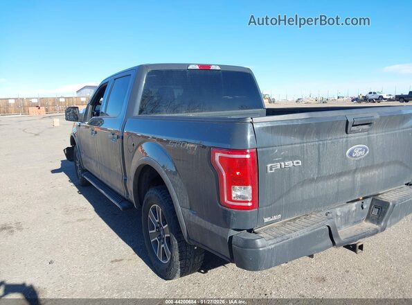 1FTEW1EP7GKF18864 2016 FORD F150 Gray Trasero izquierdo