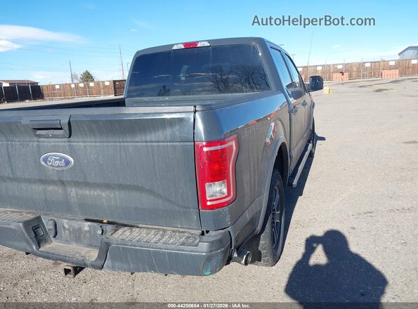 1FTEW1EP7GKF18864 2016 FORD F150 Gray Trasero derecho