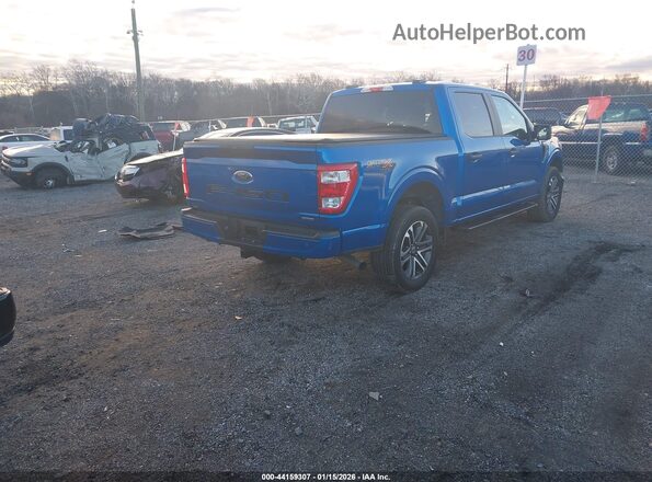 1FTEW1EP7MFC22084 2021 FORD F150 Blue Tył prawy