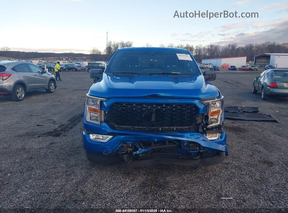 1FTEW1EP7MFC22084 2021 FORD F150 Blue Widok zestawu wskaźników