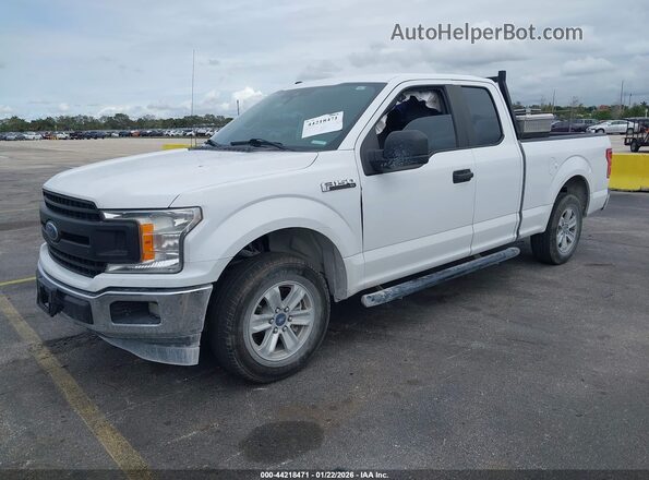 1FTEX1CB8KKC18652 2019 FORD F150 White Przód lewy