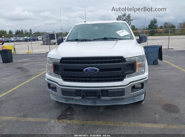 1FTEX1CB8KKC18652 2019 FORD F150 White Widok zestawu wskaźników