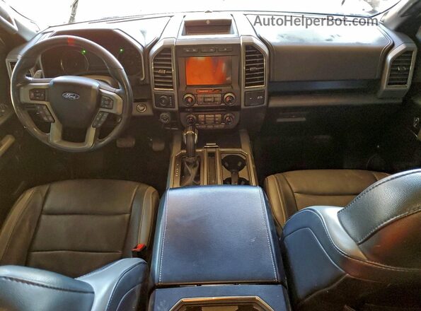 1FTFW1RG1JFB99556 2018 FORD F150 Белый Вид панели приборов