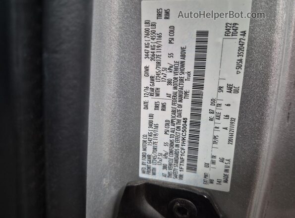 1FTNF1CF1HKC50048 2017 FORD F150  