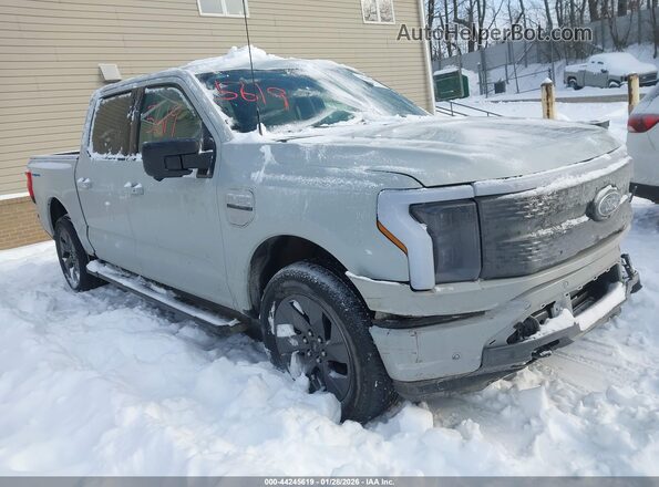 1FTVW1EV8PWG35120 2023 FORD F-150 LIGHTNING Серый Передняя правая четверть