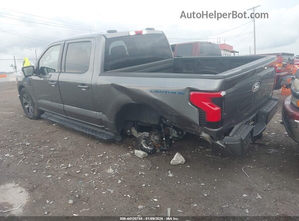 1FTVW3L71SWG05420 2025 FORD F-150 LIGHTNING Gray Trasero izquierdo